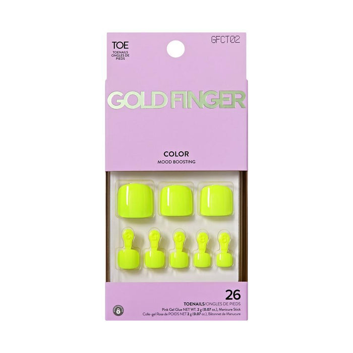 Gold Finger Color Toe Nails - Comfort