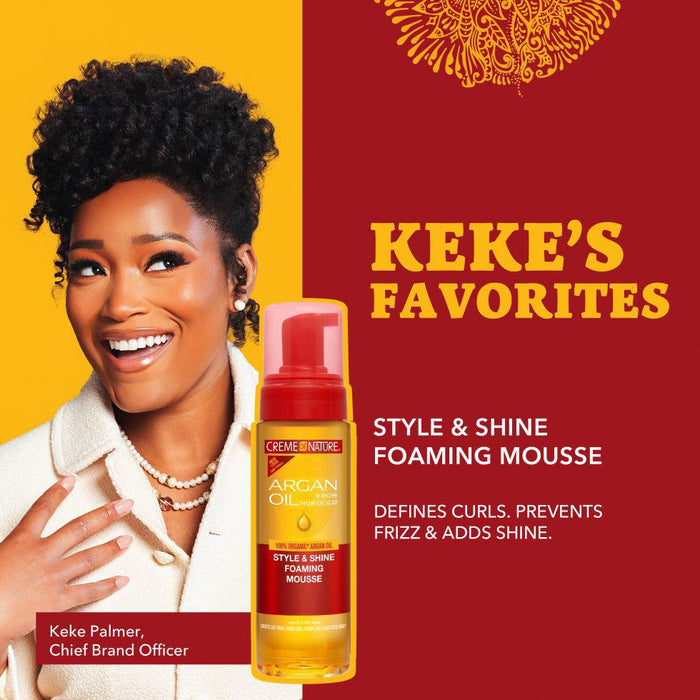 Creme of Nature Argan Oil from Morocco Foaming Hair Mousse 7oz