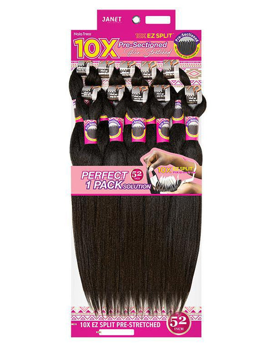Janet Collection Nala Tress 10X EZ Split Pre-Stretched Braid 52"