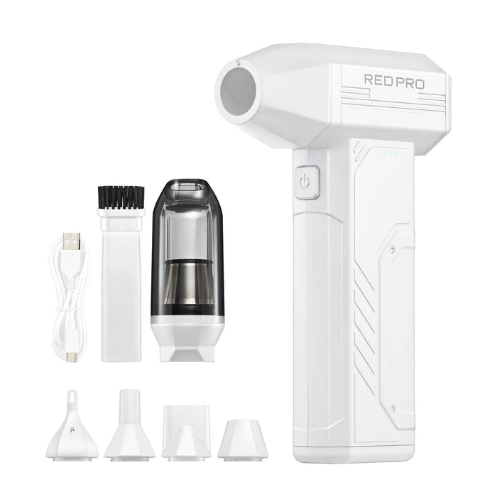 RED PRO Jet King 2-in-1 Cordless Air Blower and Mini Vacuum