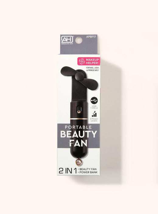 Absolute New York Portable Beauty Fan - Black