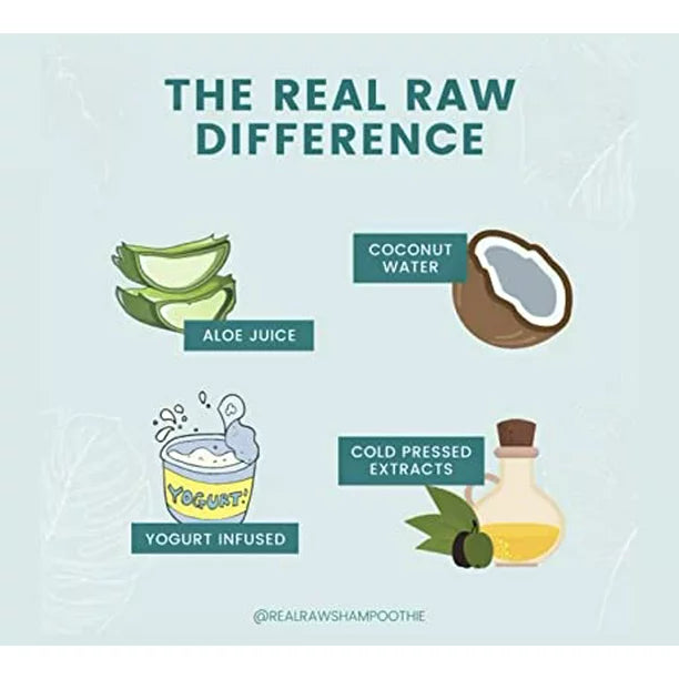 Real Raw Shampoothie Coconut Curls Quench Conditioner 12oz