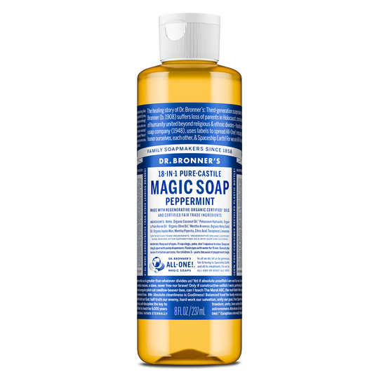 Dr Bronner's Pure Castile Magic Soap 8oz - Peppermint