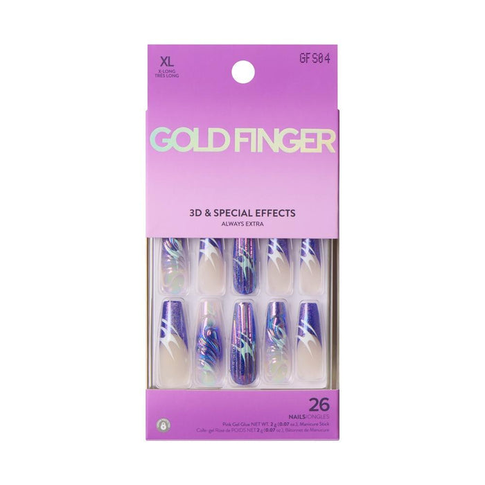 Gold Finger Special Effect Nails - Sunshine Spark