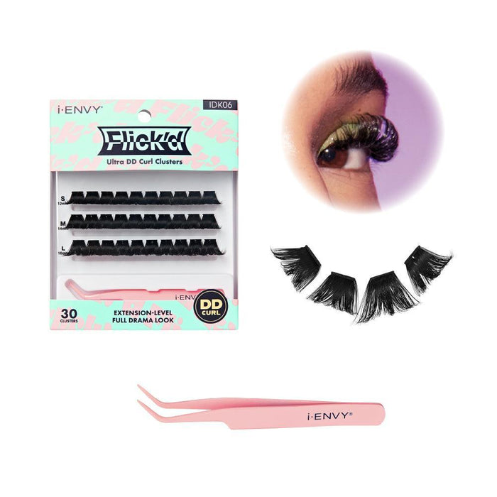 i-ENVY by KISS Flick'd Ultra DD Curl Cluster Lashes