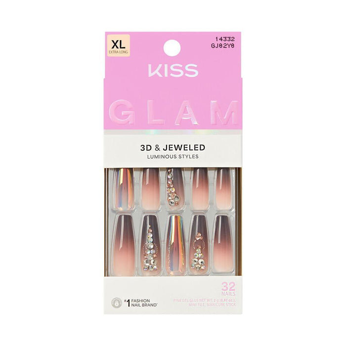 KISS Glam Jeweled Nails - Amped