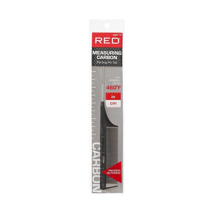 RED by KISS Carbon Measuring Parting Pintail Comb