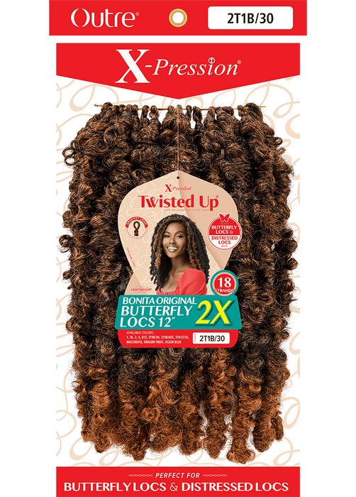 Outre X-Pression Twisted Up 2x Original Butterfly Locs 12"