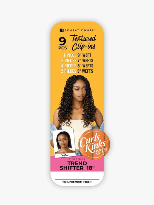 Sensationnel Curls Kinks & CO Textured Clip-In 9pcs - Trend Shifter 18"