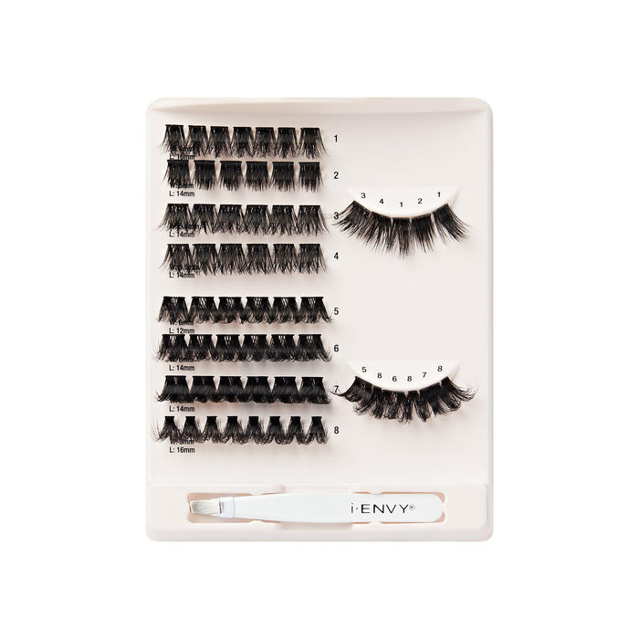 i-ENVY by KISS LashMap Pro Lash Cluster Kit with Mini Tweezer