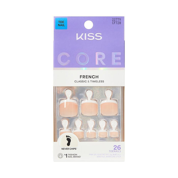 KISS Core Toe Nails -Two of a Kind
