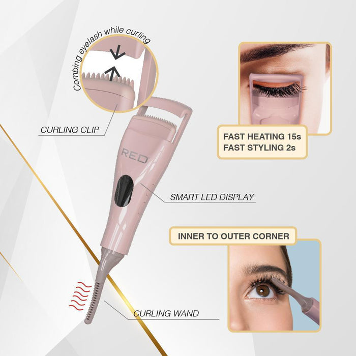 RED by KISS Dual Heated Eyelash Curler and Wand