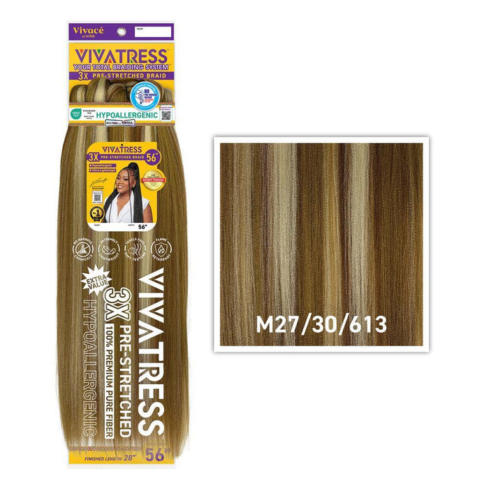 Vivace 3x Vivatress Pre-Stretched Braiding Hair 46"