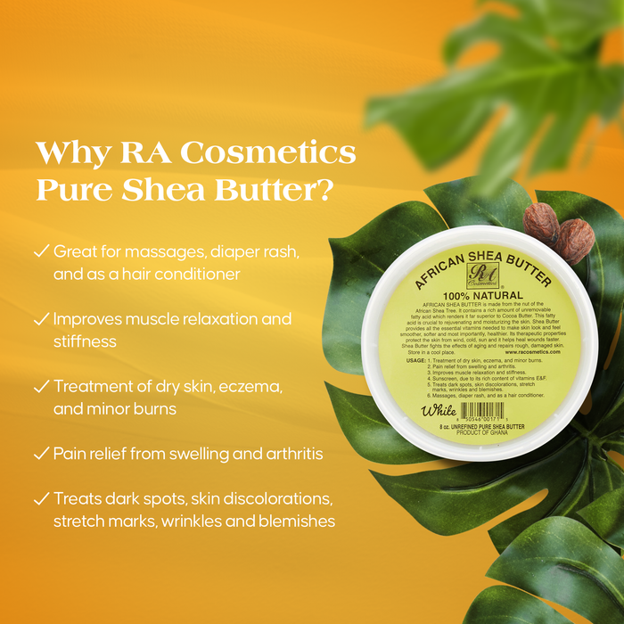 RA Cosmetics 100% Natural Ivory Shea Butter