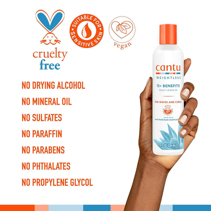 Cantu Weightless Daily Leave-In Cream 8oz