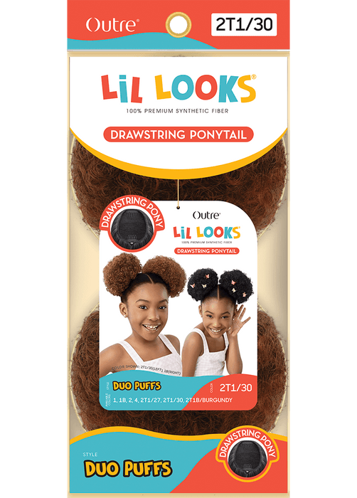 Outre Lil Looks Drawstring Ponytail - Duo Puffs