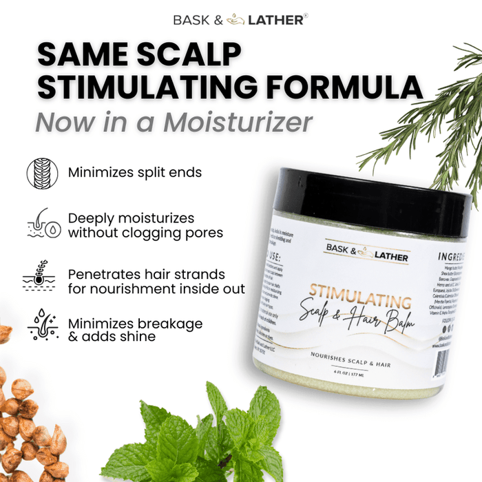 Bask and Lather Scalp and Hair Balm 4oz