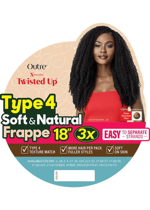 Outre 3x Type 4 Soft and Natural Frappe 18"