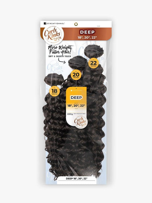 Sensationnel Curls Kinks and Co Multi Pack - Deep  18" 20" 22"