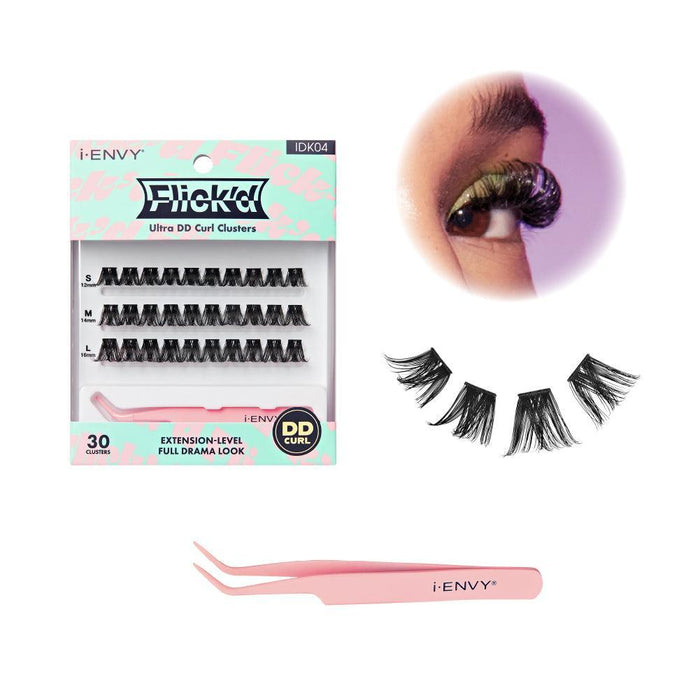 i-ENVY by KISS Flick'd Ultra DD Curl Cluster Lashes
