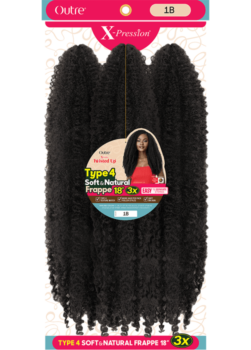 Outre 3x Type 4 Soft and Natural Frappe 18"
