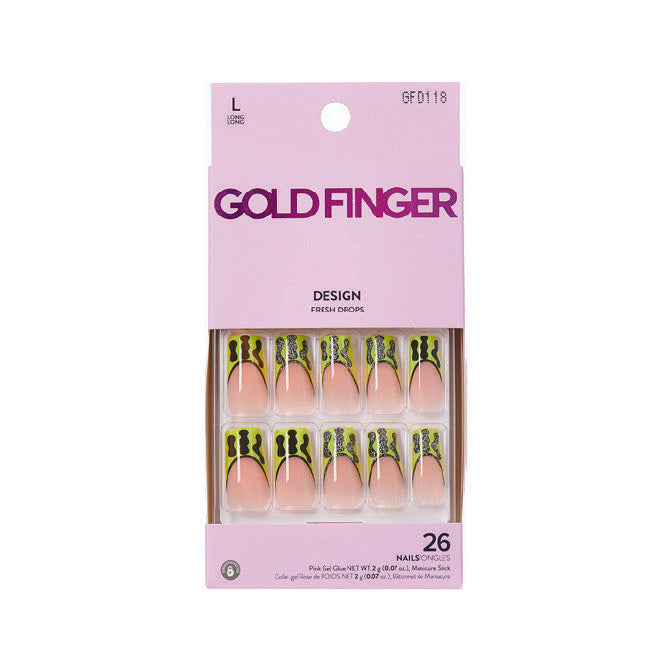 Gold Finger Design French Drops - Redamancy