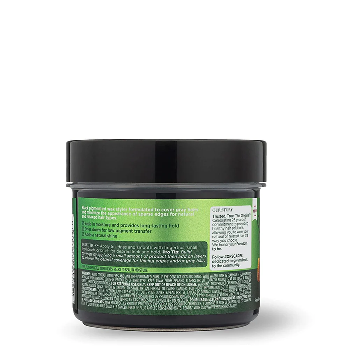 ORS Olive Oil Style & Sculpt Cover & Hold Black Wax Edge Filler 4.9oz