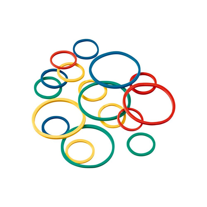 RED Rubber Band Assorted Size 300pcs  - Assorted Color